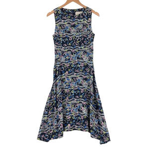 PeterPilotto Fit & Flare Dress Womens Size US 4 6 UK 10 Multi Geometric Print